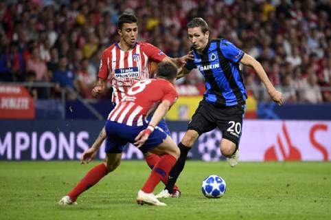 MADRID, SPAIN - OCTOBER 3 : Hans Vanaken midfielder of Club Brugge pictured during the UEFA Champions League Group A stage match between Club Brugge and Atletico de Madrid at Estadio Metropolitano on October 3, 2018 in Madrid Spain , 03 10 2018 FOOTBALL : Ligue des champions - Group Stage - Groupe A - Atletico Madrid v Club Brugge - 03 10 2018 PHOTONEWS PANORAMIC 775218867