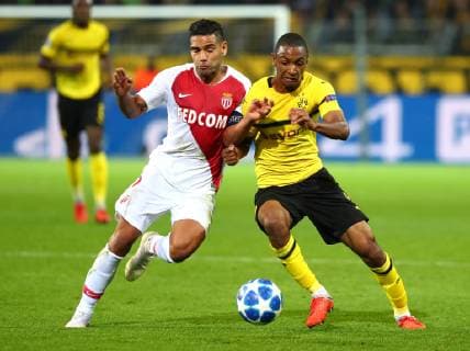 Wednesday 03 10 2018 2018 2019 2019 UEFA Champions League 2 Matchday in Dortmund Signal Iduna Park BVB 09 Borussia Dortmund Monaco Radamel Falcao Garcia Zarate ASM vs. Abdou Diallo BVB v l