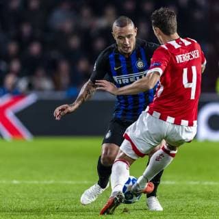 EINDHOVEN, Netherlands, 03-10-2018, football, Philips stadium, Champions league, season 2018 2019, Inter Milan player Radja Nainggolan, during the match PSV - Inter Milan, Final score : 1-2 PSV - Inter Milan  x2519293x