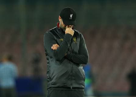 October 3, 2018 - Naples, Italy - SSC Napoli v FC Liverpool - UEFA Champions League Group C.Liverpool manager Jurgen Klopp at San Paolo Stadium in Naples, Italy on October 3, 2018. SSC Napoli v Liverpool - UEFA Champions League Group C  - ZUMAn230 20181003_zaa_n230_389 Copyright: xMatteoxCiambellix