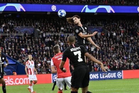 Sport Bilder des Tages October 3, 2018 - Paris, Ile-de-France, France - Adrien Rabiot 25 of PSG during the Group C match of the UEFA Champions League between Paris Saint-Germain and Red Star Belgrade at Parc des Princes on October 3, 2018 in Paris, France. Paris Saint-Germain v Red Star Belgrade - UEFA Champions League Group C  - ZUMAn230 20181003_zaa_n230_457 Copyright: xJulienxMattiax