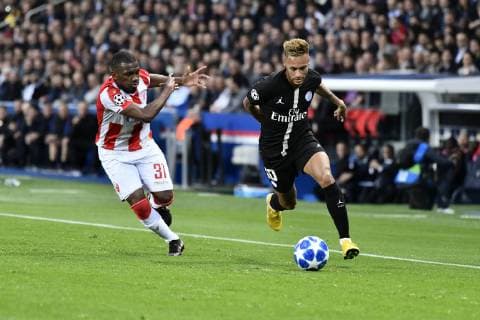 October 3, 2018 - Paris, Ile-de-France, France - Neymar Jr of PSG during the Group C match of the UEFA Champions League between Paris Saint-Germain and Red Star Belgrade at Parc des Princes on October 3, 2018 in Paris, France. Paris Saint-Germain v Red Star Belgrade - UEFA Champions League Group C  - ZUMAn230 20181003_zaa_n230_459 Copyright: xJulienxMattiax