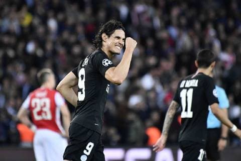 October 3, 2018 - Paris, Ile-de-France, France - Edison Roberto Cavani 9 of PSG reacts during the Group C match of the UEFA Champions League between Paris Saint-Germain and Red Star Belgrade at Parc des Princes on October 3, 2018 in Paris, France. Paris Saint-Germain v Red Star Belgrade - UEFA Champions League Group C  - ZUMAn230 20181003_zaa_n230_464 Copyright: xJulienxMattiax