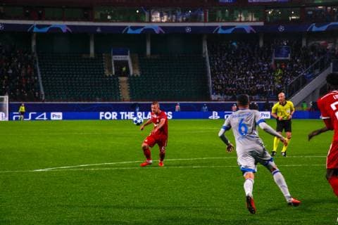 October 3, 2018 - Moscow, Russia - Lokomotiv and Schalke Players during the Group D match of the UEFA Champions League between FC Lokomotiv Moscow and FC Schalke 04 at Lokomotiv Stadium on October 3, 2018 in Moscow, Russia. FC Lokomotiv Moscow v FC Schalke 04 - UEFA Champions League Group D  - ZUMAn230 20181003_zaa_n230_475 Copyright: xAlexxCavendishx