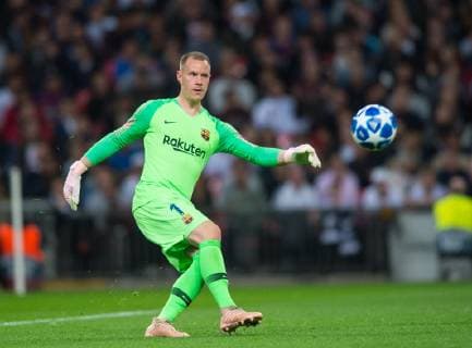 Barcelona Ter Stegen during the UEFA Champions League group match between Tottenham Hotspur and Barcelona at Wembley Stadium, London, England on 3 October 2018. Copyright: xAndrewxAleksiejczukx PMI-2290-0039