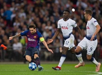 Barcelona Messi during the UEFA Champions League group match between Tottenham Hotspur and Barcelona at Wembley Stadium, London, England on 3 October 2018. Copyright: xAndrewxAleksiejczukx PMI-2290-0043