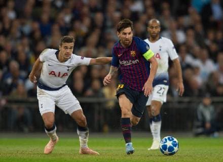 Barcelona Messi during the UEFA Champions League group match between Tottenham Hotspur and Barcelona at Wembley Stadium, London, England on 3 October 2018. Copyright: xAndrewxAleksiejczukx PMI-2290-0065