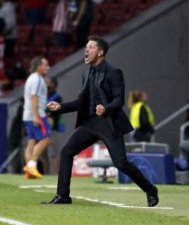 Sport Bilder des Tages Partido de la Champions League disputado entre Atletico y Brujas. En la imagen, Simeone.Champions League match played between Atletico and Club Brugges. In this picture, Simeone. 