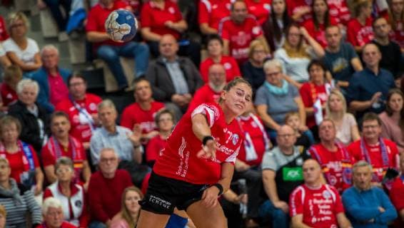 03 10 2018 Bad Langensalza Handball Bundesliga Women Season 2018 2019 DHB Cup THC Erfurt Bad Langensalza HSG Blomberg Lippe Emily Bölk 20 Thueringer HC Promotion