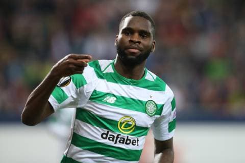 SOCCER - UEFA EL, RBS vs Celtic SALZBURG,AUSTRIA,04.OCT.18 - SOCCER - UEFA Europa League, group stage, Red Bull Salzburg vs Celtic FC Glasgow. Image shows the rejoicing of Odsonne Edouard (Celtic). GEPAxpictures xMathiasxMandl