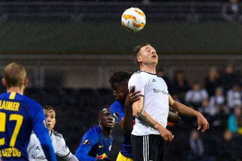 181004 Alexander Sederlund of Rosenborg during the Europe League match between Rosenborg and RB Leipzig on October 4, 2018 in Trondheim Photo Jon Olav Nesvold BILDBYR N Code JE 160318  Copyright: JONxOLAVxNESVOLD BB181004JE021