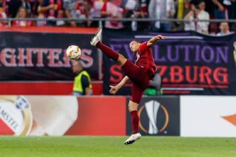 Austria Salzburg 04 10 2018 UEFA Europa League 2018 19 Season Group Stage 2 Gameday RB Salzburg Celtic Glasgow Stefan Lainer RBS in action DeFodi048