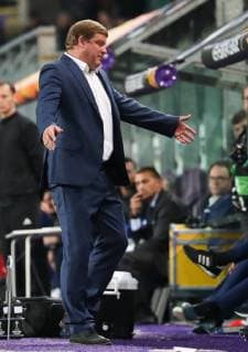 Anderlecht s head coach Hein Vanhaezebrouck looks dejected during a game of Belgian soccer team RSC Anderlecht against Croatian team Dinamo Zagreb in Anderlecht, Thursday 04 October 2018, on day two of the Europa League group stage, in group D. VIRGINIExLEFOUR  x05440671x