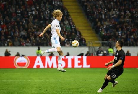 Dusan Basta Lazio Rome 04 10 2018 Eintracht Frankfurt vs Lazio Rome UEFA Europa League 2 Gameday Commerzbank Arena DISCLAIMER DFL regulations prohibit any use of images as image sequences or quasi video