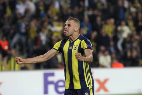 Islam Slimani of Fenerbahce during the UEFA Europa League Group D match between Fenerbahce and Spartak Trnava at Ulker Stadium in Istanbul , Turkey on October 04 , 2018 