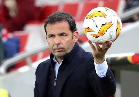MOSCOW, RUSSIA â€“ OCTOBER 4, 2018: Villarreal s manager Javier Calleja in their 2018 19 UEFA Europa League Group G Round 2 football match against FC Spartak Moscow at Otkrytie Arena Stadium. Sergei Fadeichev TASS  TS09293B