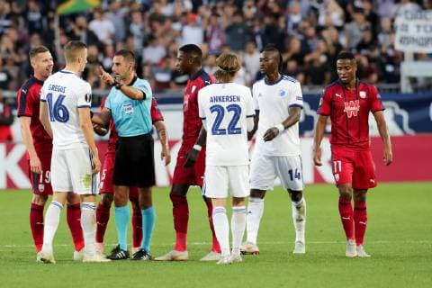 Roi Reinshreiber (ARBITRE) FOOTBALL : Bordeaux vs Kobenhavn - Ligue Europa - 04 10 2018 FEP Panoramic 