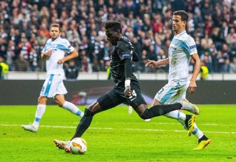 04 10 2018 xfux Football UEFA Europa League Eintracht Frankfurt Lazio Rome emspor v Danny da Costa Eintracht Frankfurt Luiz Felipe Lazio Rome Frankfurt am Main