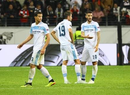 Frustration at Lazio Rome 04 10 2018 Eintracht Frankfurt vs Lazio Rome UEFA Europa League 2 Gameday Commerzbank Arena DISCLAIMER DFL regulations prohibit any use of images as image sequences or quasi video
