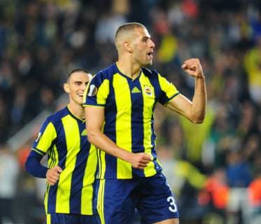 Islam Slimani of Fenerbahce during the UEFA Europa League Group D match between Fenerbahce and Spartak Trnava at Ulker Stadium in Istanbul , Turkey on October 04 , 2018 