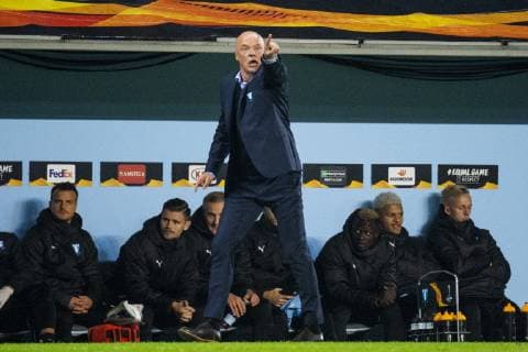 181004 Uwe Rösler head coach of Malmö FF during the Europe League group stage match between Malmö FF and Besiktas on October 4, 2018 in Malmö Photo Ludvig Thunman BILDBYR N code LT 35544  Copyright: LUDVIGxTHUNMAN BB181004LT103