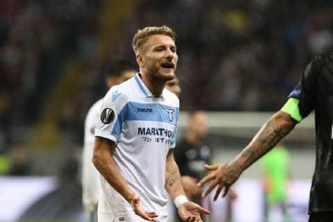 Ciro Immobile Rome quarrels Eintracht Frankfurt vs Lazio Rome Uefa Europa League 04 10 2018 Eintracht Frankfurt vs Lazio Rome Uefa Europa League 04 10 2018 Frankfurt Copyright: xEIBNER RenexWeissx EP_RWS