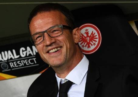 04 10 2018 xjhx Football UEFA Europa League Eintracht Frankfurt Lazio Rome emspor v l Sport Board Fredi Bobic Member of the Board Eintracht Frankfurt Football AG DFL DFB REGULATIONS PROHIBIT ANY USE OF PHOTOGRAPHS as IMAGE SEQUENCES and or QUASI VIDEO Frankfurt am Main