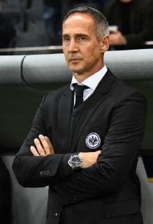 04 10 2018 xjhx Soccer UEFA Europa League Eintracht Frankfurt Lazio Rome emspor v l Coach Adolf Adi Huetter Eintracht Frankfurt DFL DFB REGULATIONS PROHIBIT ANY USE OF PHOTOGRAPHS as IMAGE SEQUENCES and or QUASI VIDEO Frankfurt am Main
