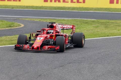 5th October 2018, Suzuka International Race Course, Suzuka City, Japan; Formula One Grand Prix of Japan, Friday free practice; Scuderia Ferrari driver Sebastian Vettel  ActionPlus12068080 StephenxBlackberry