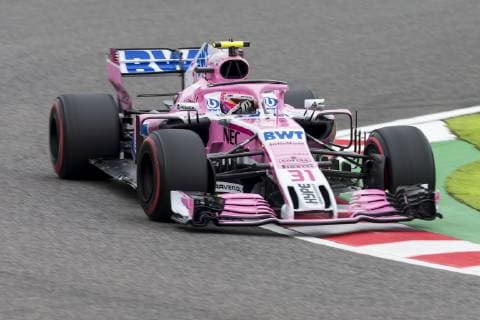 5th October 2018, Suzuka International Race Course, Suzuka City, Japan; Formula One Grand Prix of Japan, Friday free practice; Sahara Force India driver Esteban Ocon  ActionPlus12068083 StephenxBlackberry