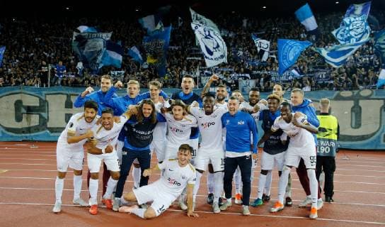 04 10 2018 Stadion Letzigrund Zürich SWITZERLAND Season 2018 2019 Mens Soccer Europa League FC Zurich Ludogorets Rasgrad Final victory before the South Turn including Roberto Rodriguez Adrian Winter Kevin Rüegg Alain Nef Yanick Brecher Hekuran Kryeziu Stephen Odey Andreas Maxso Victor Palsson Toni Domgjoni Umaru Bangura Benjamin Kololli Maren Haile Selassie Andris Vanins Marco Schönbächler Assan Ceesay and Mirlin Kryeziu