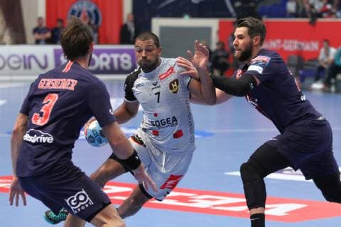 Nicolas Claire (Nantes) HANDBALL : Velux EHF Champions League - 4eme journee - Paris Saint-Germain HB vs HBC Nantes - 06 10 2018 KevinDomas Panoramic 