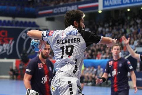 David Balaguer (NAntes) HANDBALL : Velux EHF Champions League - 4eme journee - Paris Saint-Germain HB vs HBC Nantes - 06 10 2018 KevinDomas Panoramic 