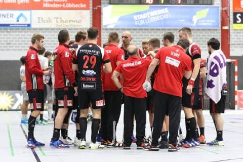 TuS N Luebbecke TuS N Luebbecke vs HC Elbflorenz Dresden Handball 2 Bundesliga 06 10 2018 TuS N Luebbecke vs HC Elbflorenz Dresden Handball 2 Bundesliga 06 10 2018 Luebbecke Copyright: xEIBNER JanxStrohdiekx EP_JSK