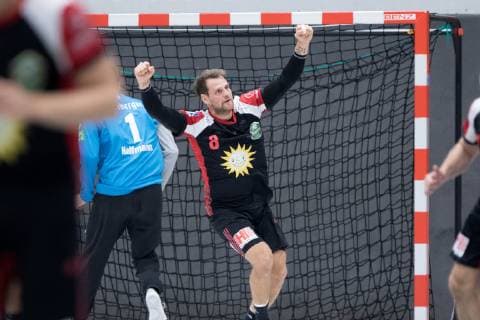 Luebbecke Germany 06 10 2018 2 HBL 2018 2019 TuS N Luebbecke vs HC Elbflorenz Dresden Jens Bechtloff Luebbecke Luebbecke North Rhine Westphalia Germany Merkur Arena