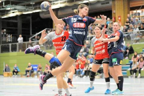 Jurate Zilinskaite SG H2Ku Herrenberg Kuties 15 Handball DHB Pokal 2 Round 06 10 2018 Photo TBaur Eibner TG Nuertingen vs. SG SG H2Ku Herrenberg Kuties Nuertingen Copyright: xEIBNER TobiasxBaurx EP_TBR