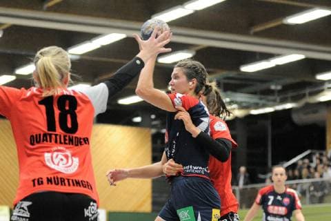 Jurate Zilinskaite SG H2Ku Herrenberg Kuties 15 Handball DHB Pokal 2 Round 06 10 2018 Photo TBaur Eibner TG Nuertingen vs. SG SG H2Ku Herrenberg Kuties Nuertingen Copyright: xEIBNER TobiasxBaurx EP_TBR