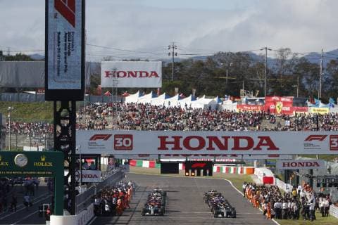 Motorsports: FIA Formula One World Championship WM Weltmeisterschaft 2018, Grand Prix of Japan, World Championship 2018 Grand Prix Japan Start Suzuka Japan
