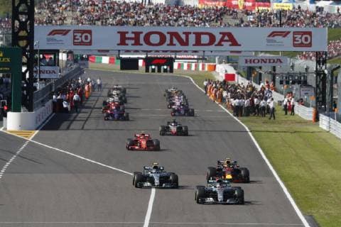 Motorsports: FIA Formula One World Championship WM Weltmeisterschaft 2018, Grand Prix of Japan, World Championship 2018 Grand Prix Japan Start Suzuka Japan
