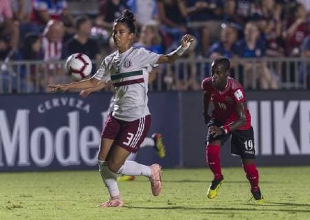 Fußball, Damen, Mexiko - Trinidad & Tobago October 7, 2018 - Cary, NC, United States - Cary, NC - October 7, 2018: Mexico defeated Trinidad & Tobago 4-1 during the group stage of the 2018 CONCACAF Women s Championship at WakeMed Soccer Park. Christina Murillo - ZUMAt139 20181007_zaa_t139_113 Copyright: xBradxSmithx
