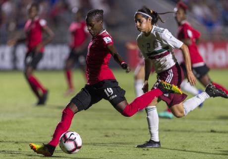 Fußball, Damen, Mexiko - Trinidad & Tobago October 7, 2018 - Cary, NC, United States - Cary, NC - October 7, 2018: Mexico defeated Trinidad & Tobago 4-1 during the group stage of the 2018 CONCACAF Women s Championship at WakeMed Soccer Park. Kennya Cordner - ZUMAt139 20181007_zaa_t139_109 Copyright: xBradxSmithx