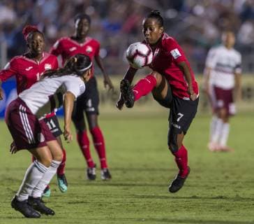 Fußball, Damen, Mexiko - Trinidad & Tobago October 7, 2018 - Cary, NC, United States - Cary, NC - October 7, 2018: Mexico defeated Trinidad & Tobago 4-1 during the group stage of the 2018 CONCACAF Women s Championship at WakeMed Soccer Park. Jonelle Cato - ZUMAt139 20181007_zaa_t139_110 Copyright: xBradxSmithx
