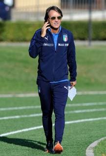 Photo LaPresse - Jennifer Lorenzini 08 October 2018 Firenze (Italy) Soccer Italy Italian Football meeting - "Coverciano" - training In the pic: Roberto Mancini  Copyright: xJenniferxLorenzini LaPressex
