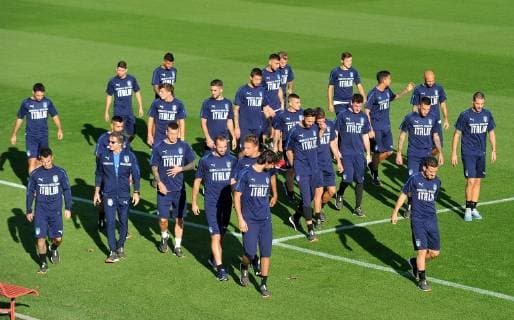 Photo LaPresse - Jennifer Lorenzini 08 October 2018 Firenze (Italy) Soccer Italy Italian Football meeting - "Coverciano" - training In the pic: italian players during the training  Copyright: xJenniferxLorenzini LaPressex