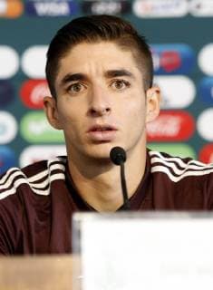 October 8 2018 EUM20181008DEP06 JPG CITY OF MEXICO SoccerFutbol Seleccion Mexicana October 8, 2018 Footballer Isaac Brizuela during a pre-training conference of the National Team at the High Performance Center for the match against Costa Rica on Thursday, October 11 Photo Agency THE UNIVERSALAgustin SalinasEELG Latin News October 8 2018  - ZUMAu78_ 20181008_zaf_u78_004 Copyright: xElxUniversalx