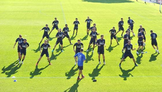 Photo LaPresse - Jennifer Lorenzini 09 October 2018 Firenze (Italy) Soccer Italy Italian Football meeting - "Coverciano" - training In the pic: italian players during the training  Copyright: xJenniferxLorenzini LaPressex