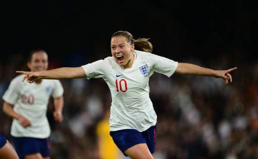 Fran Kirby of England celebrates after she scores to make it 1-0 during the Women s International Friendly L?nderspiel match between England Women and Australia at Ashton Gate, Bristol, England on 9 October 2018. Copyright: xBradleyxCollyerx PMI-2302-0036