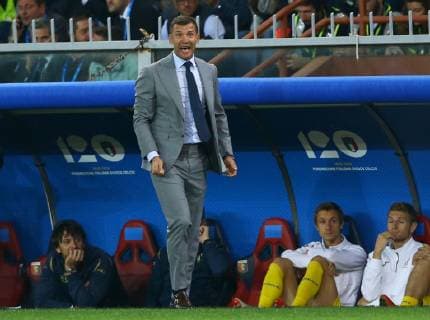 Fußball, Italien - Ukraine October 10, 2018 - Genoa, Italy - Italy v Ukraine - Friendly .Ukraine coach Andriy Shevchenko at Ferraris Stadium in Genoa, Italy on October 10, 2018. Italy v Ukraine - International Friendly Länderspiel  - ZUMAn230 20181010_zaa_n230_207 Copyright: xMatteoxCiambellix