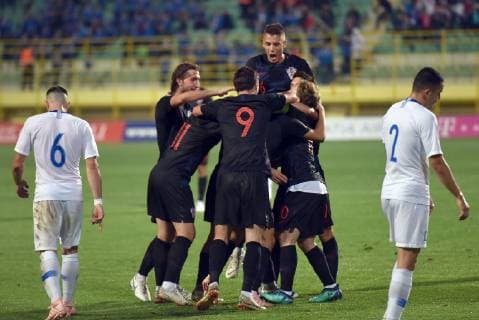 Fußball, U21 EM Quali, Kroatien - Griechenland Qualification Match UA-21 European Championship EM Europameisterschaft Croatia - Greece 12.10.2018., Croatia, Aldo Drosina Stadium, Pula - Qualification Match UA-21 European Championship, Croatia - Greece.  DuskoxMarusic PIXSELL