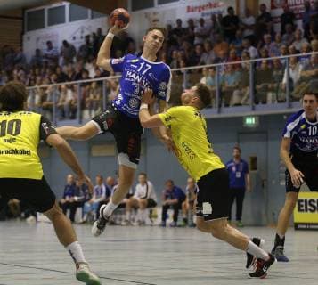12 10 2018 xmgx Handball 3 Liga SG Bruchköbel HSG Hanau v Alvaro Rajic Bruchköbel Tarek Marshal Hanau Sebastian Dietrich Bruchköbel Bruchköbel Hessen Germany DEU
